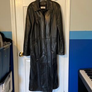 Vintage Vericci genuine leather trench coat